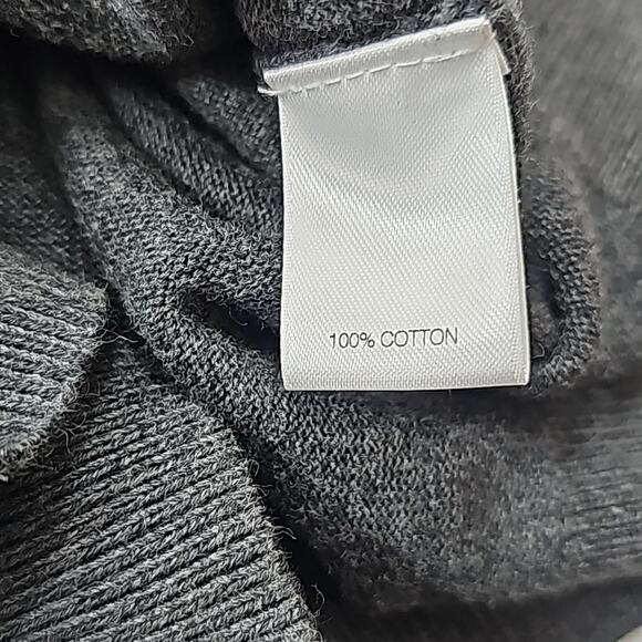 Mens Sz 2XL Gray V-Neck Sleeveless 100% Cotton Vest Preppy Roundtree & Yorke - Picture 9 of 10